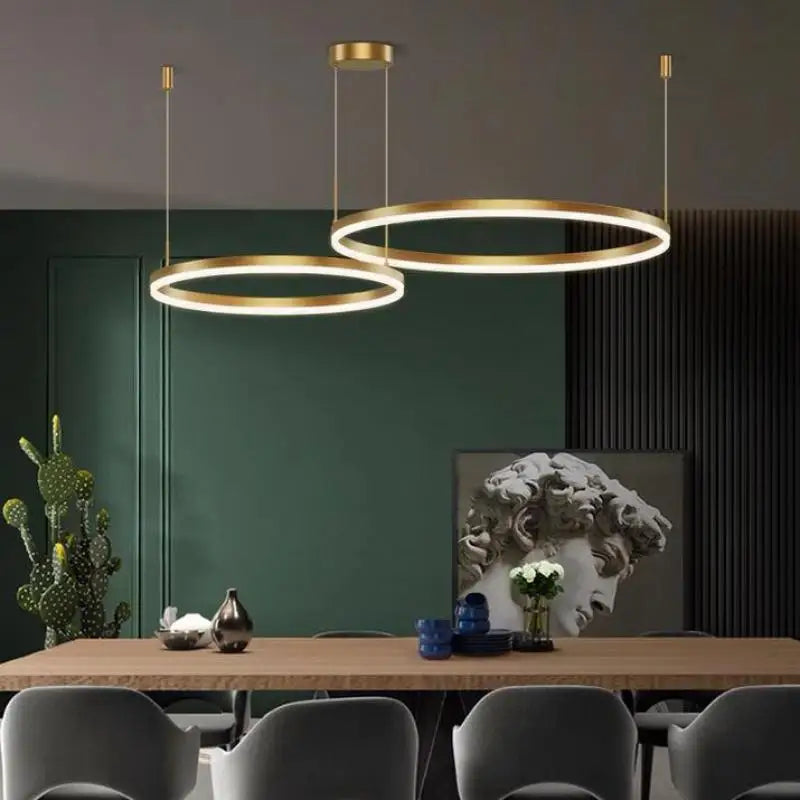 Minimalist Modern LED Ring Chandelier - AKAAL