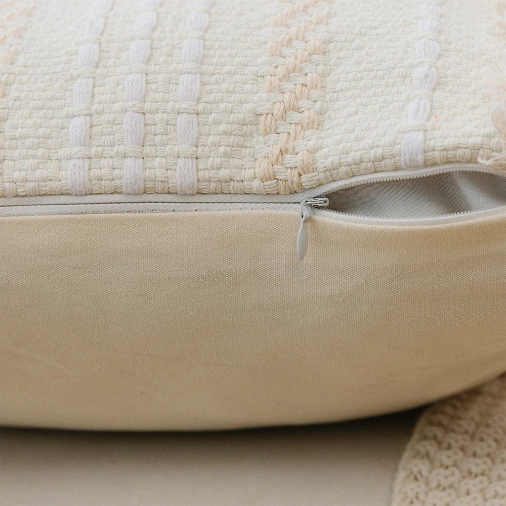 MACT Boho Tassel Tufted Cushion Cover - AKAAL