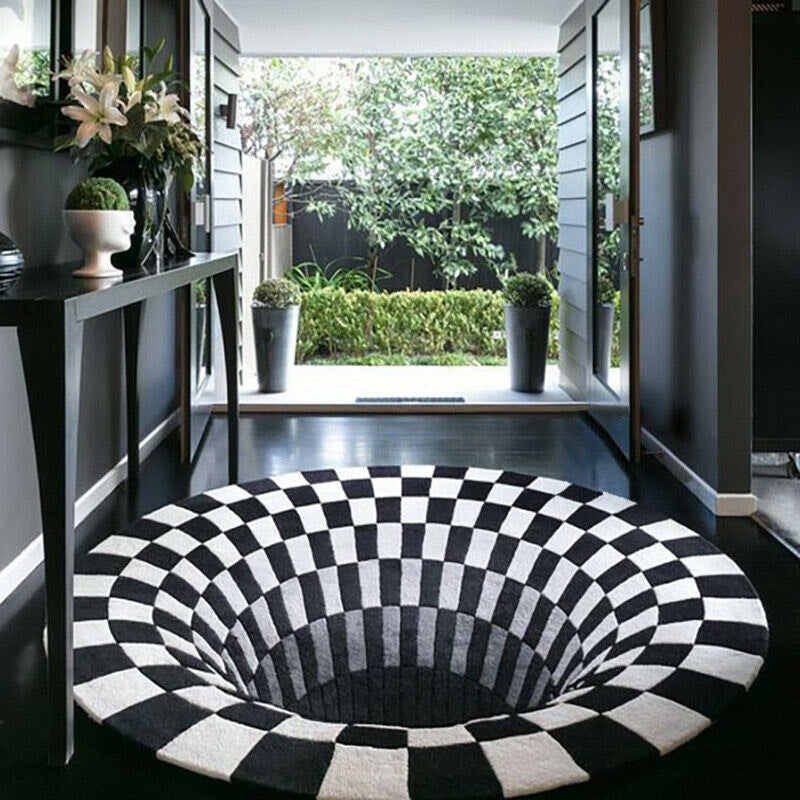 3D Vortex Illusion Rug