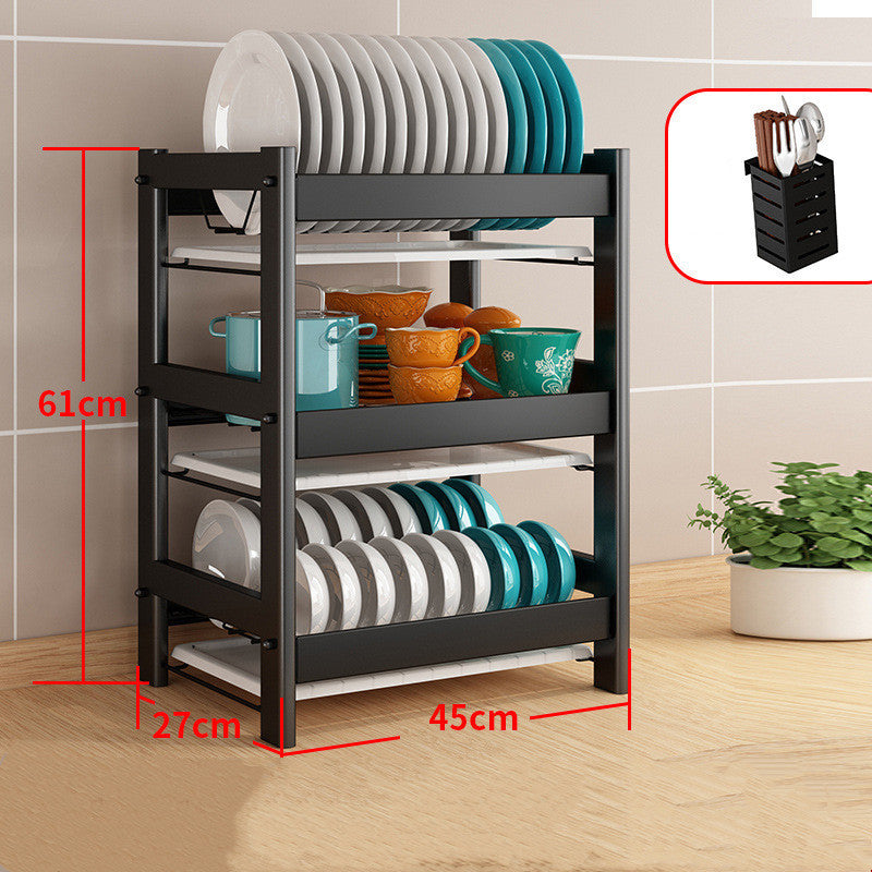 Kitchen Racks To Dry The Dish Rack Drain Rack Tableware Storage Box