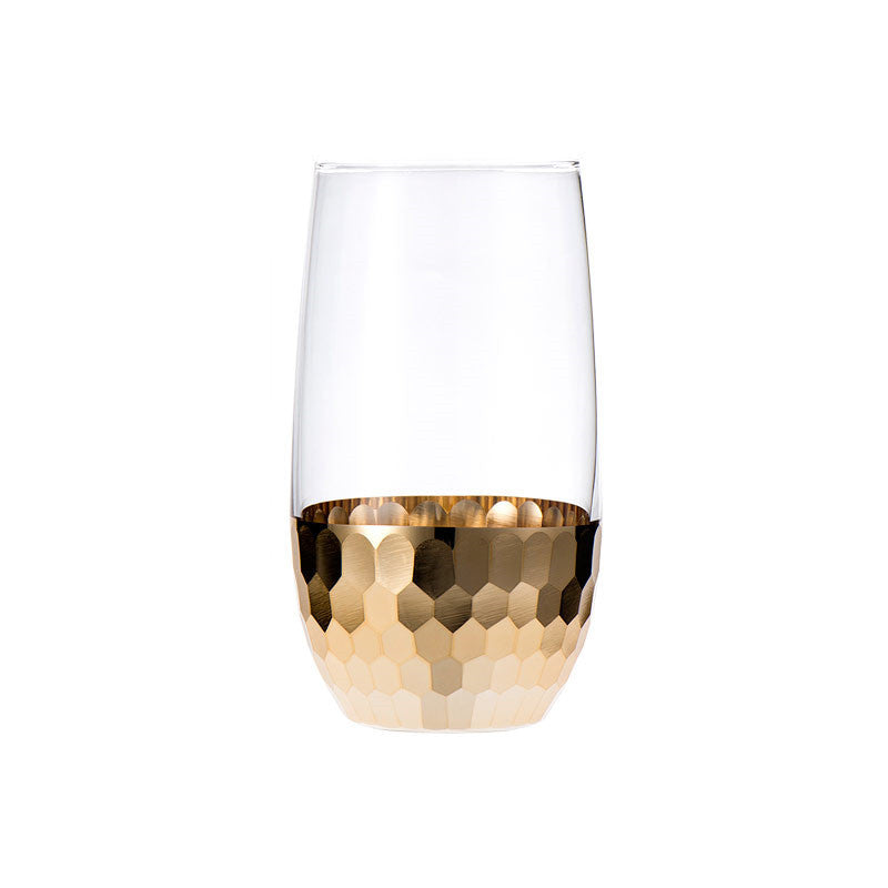 Durable Nordic Drinkware Light Luxury Gold-Plated Glass Cups Milk Cup Water Mug Wedding Souvenir Drinking Wine Glasses Cute - AKAAL 