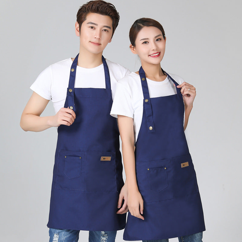 Pure Color Halterneck Apron