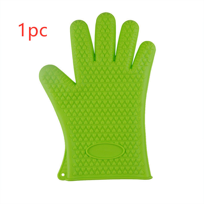 Food Grade Silicone Heat Resistant BBQ Glove Silicone Oven Mitts - AKAAL 