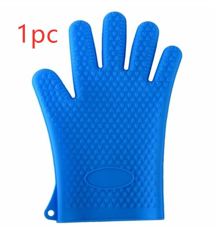 Food Grade Silicone Heat Resistant BBQ Glove Silicone Oven Mitts - AKAAL 