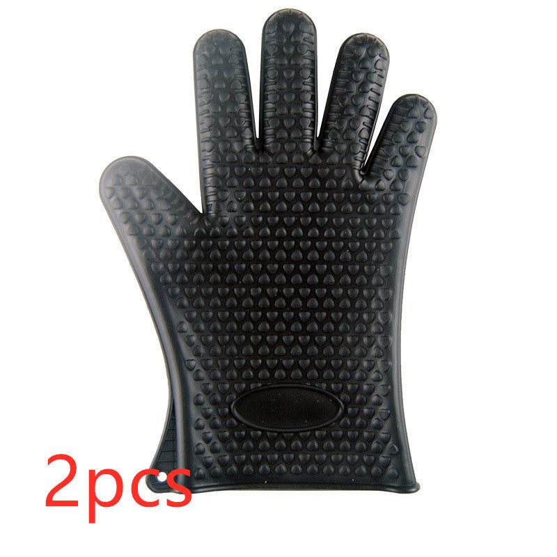 Food Grade Silicone Heat Resistant BBQ Glove Silicone Oven Mitts - AKAAL 