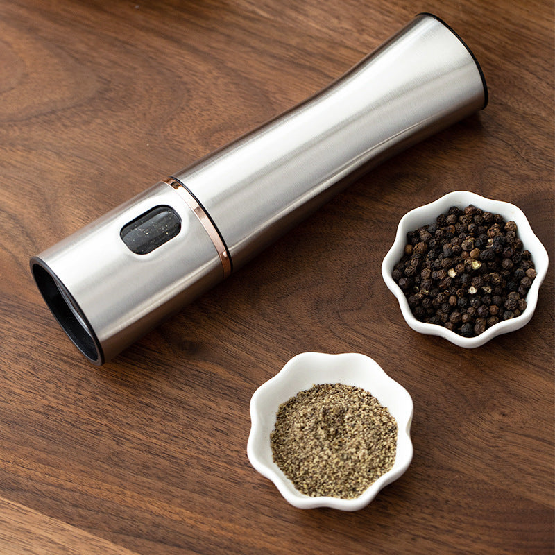 Electric Stainless Steel Pepper Salt Grinder - AKAAL 