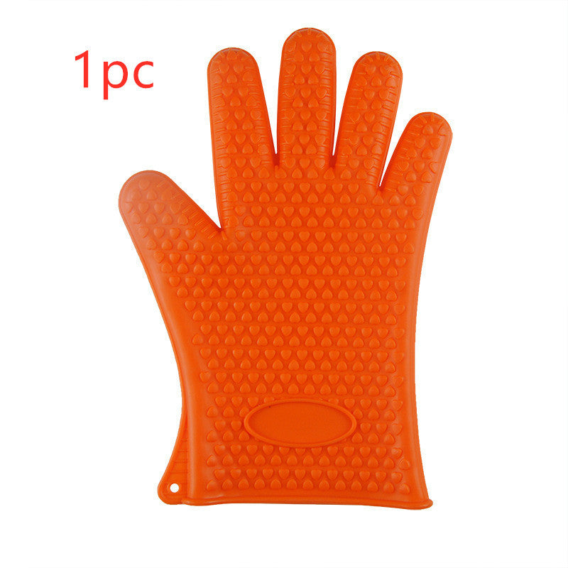 Food Grade Silicone Heat Resistant BBQ Glove Silicone Oven Mitts - AKAAL 