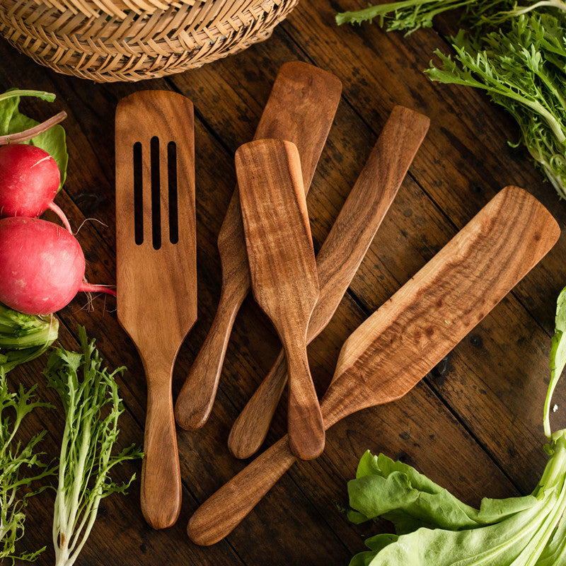 Teak Cooking Spatula Wood Spatula Salad Spatula - AKAAL 