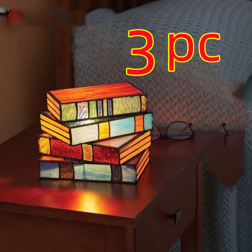 Stacked Books Resin Lamp - AKAAL 