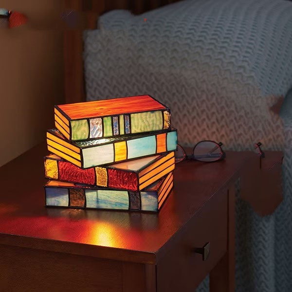 Stacked Books Resin Lamp - AKAAL 