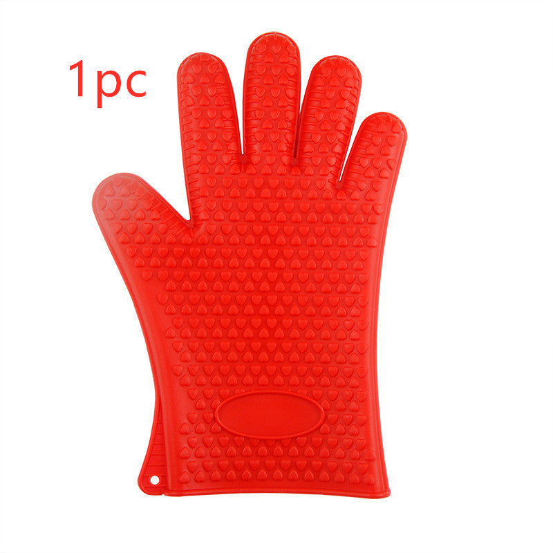 Food Grade Silicone Heat Resistant BBQ Glove Silicone Oven Mitts - AKAAL 