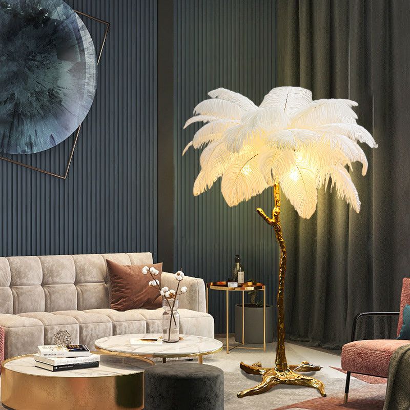 Feather Bedside Floor Lamp - AKAAL 