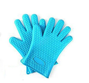 Food Grade Silicone Heat Resistant BBQ Glove Silicone Oven Mitts - AKAAL 