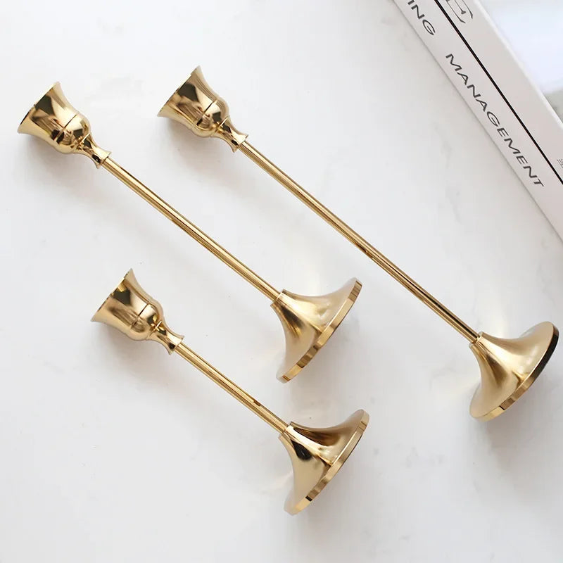 Gold Candle Holder Set - AKAAL 