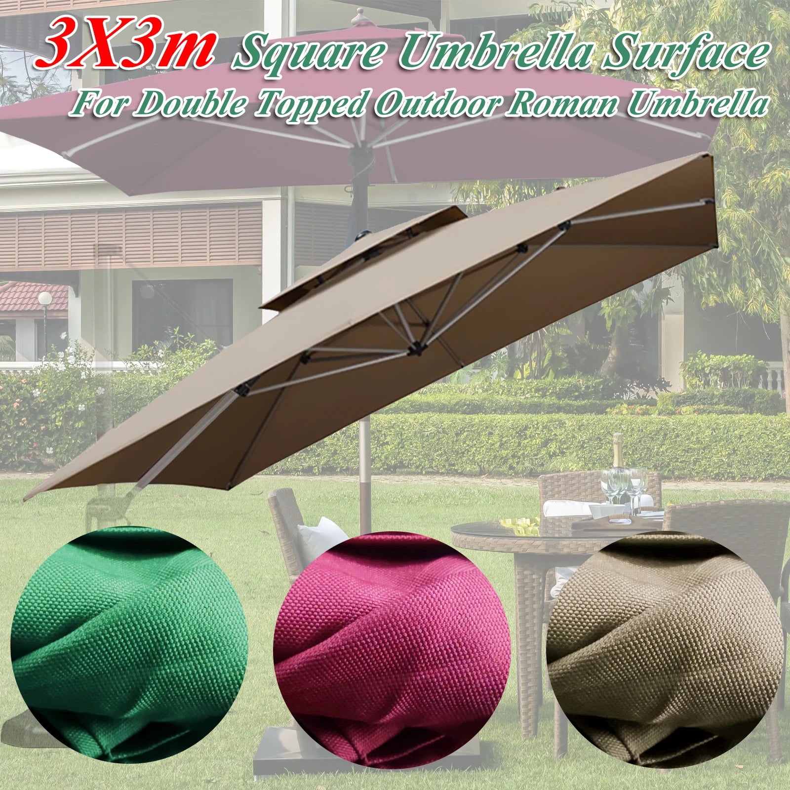 Square Double Topped Umbrella Surface - AKAAL 