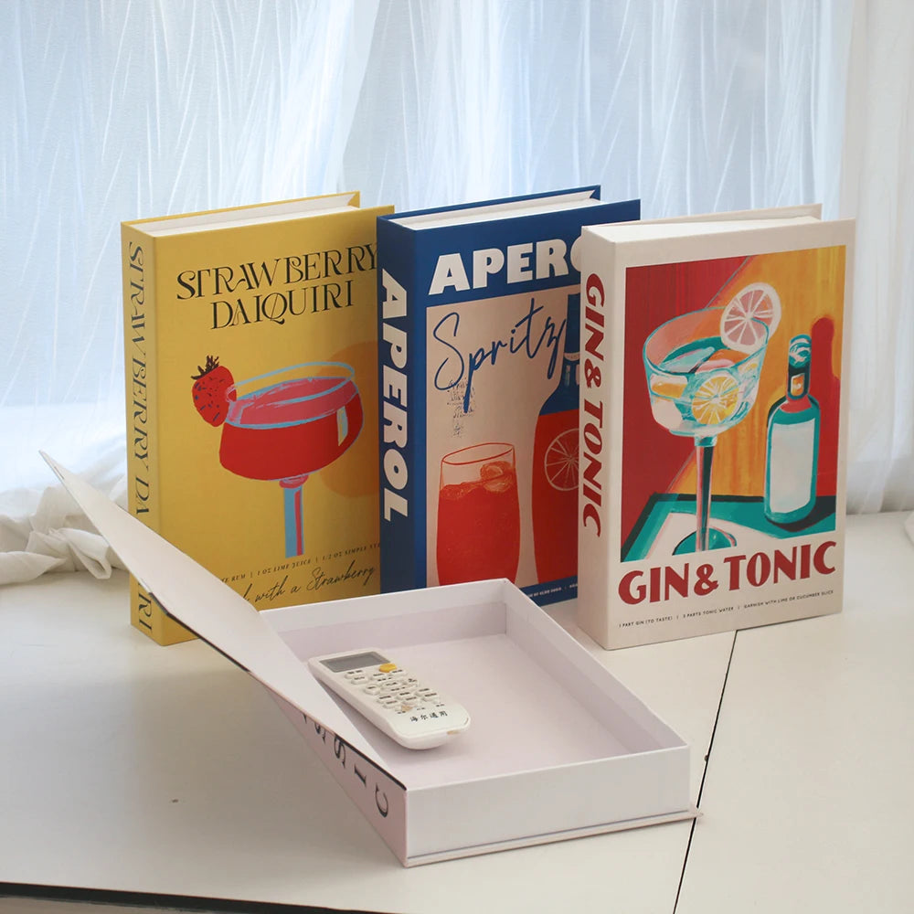 Aperol Cocktail Luxury Decorative Fake Books - AKAAL 