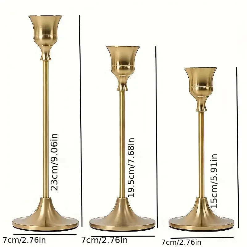 Gold Candle Holder Set - AKAAL 