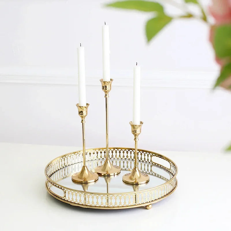 Gold Candle Holder Set - AKAAL 