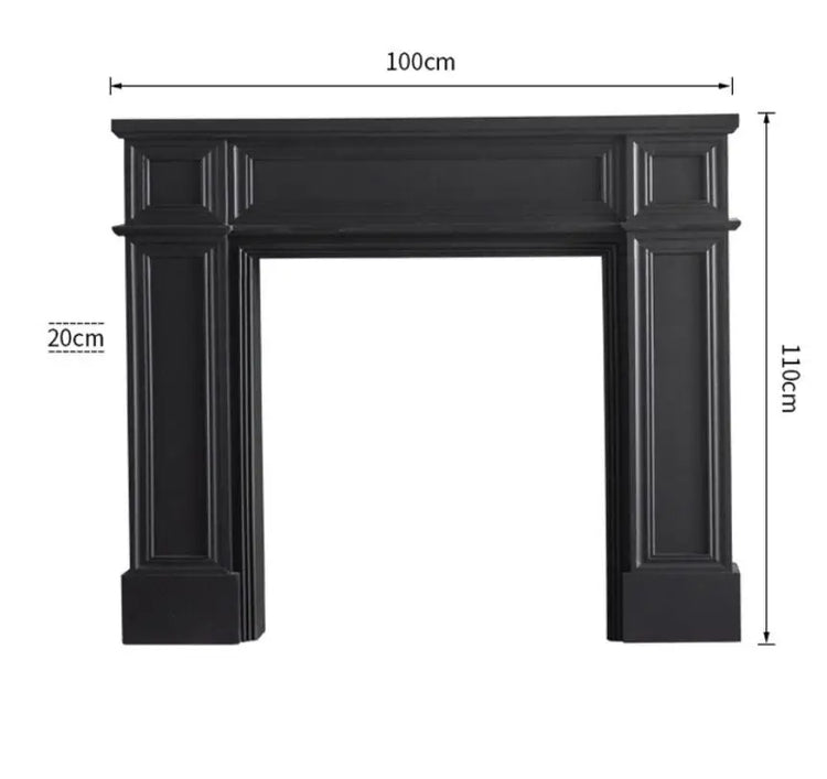 Antique Style Wood Fireplace Mantel Surround