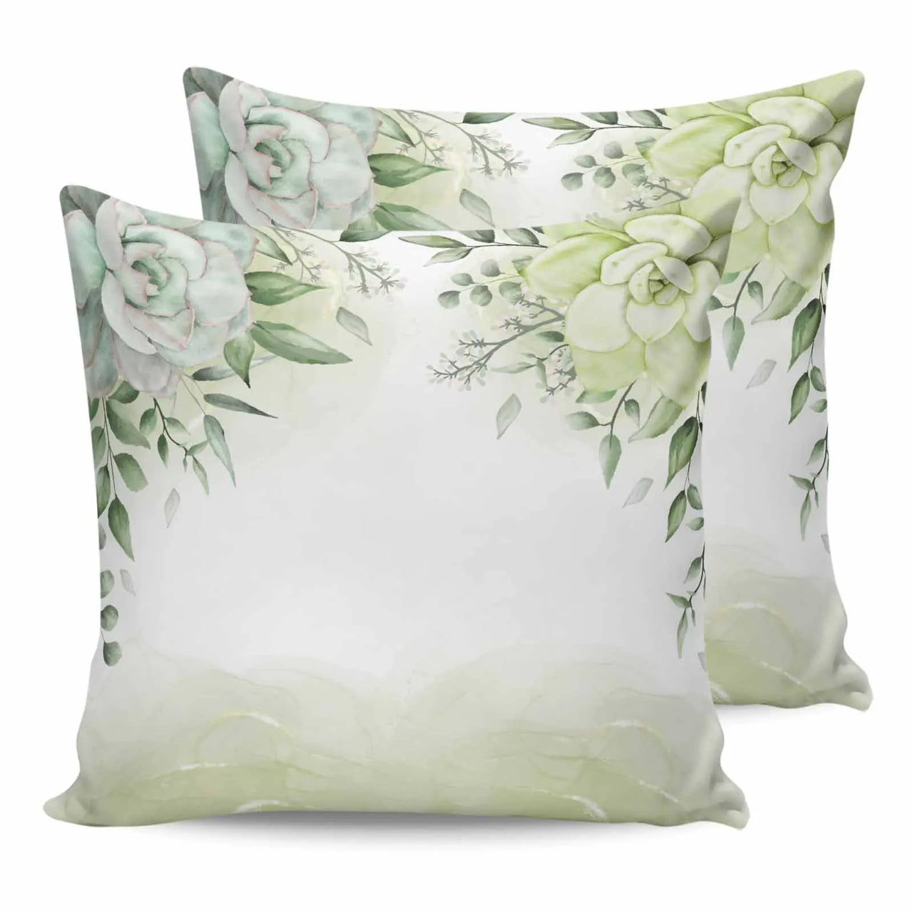 Rural Green Plant Cushion Covers