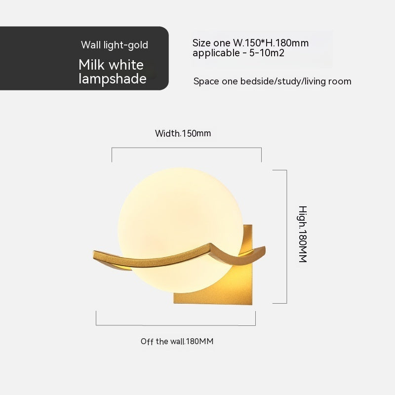 Simple European Bedside Wall Lamp - AKAAL 