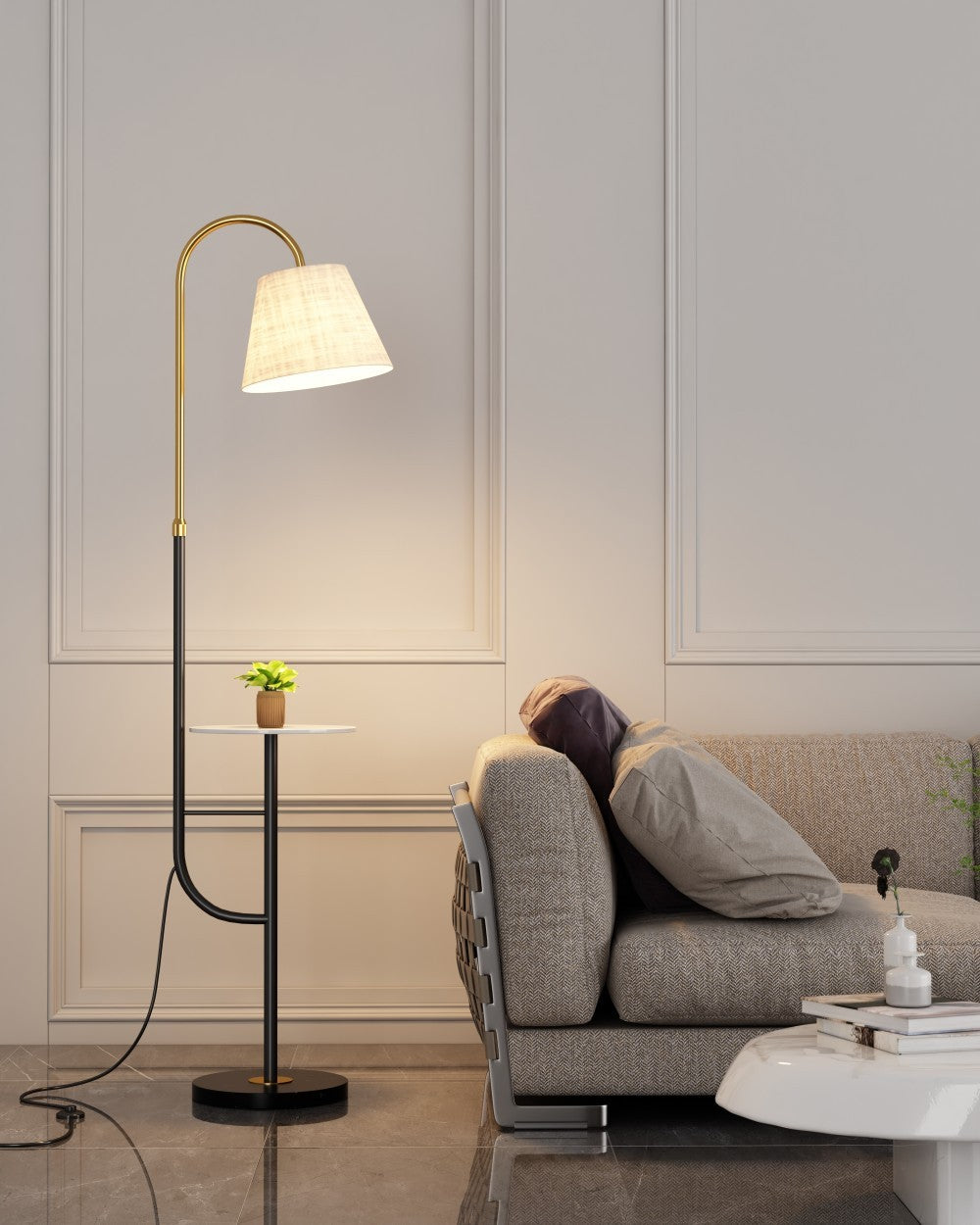 Wireless Charging Nordic Floor Lamp - AKAAL 