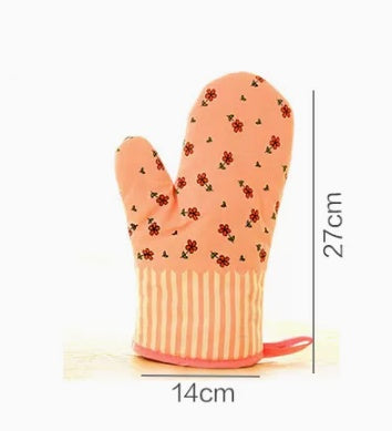 Oven Mitts Lovely Steaming Box Heat Proof Thickening - AKAAL 