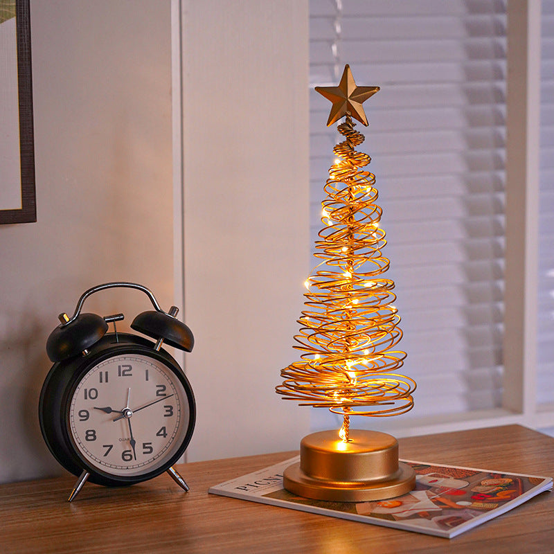 LED Christmas Tree Spiral Light Table Ornament