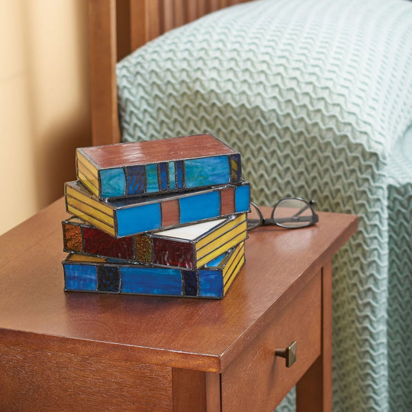 Stacked Books Resin Lamp